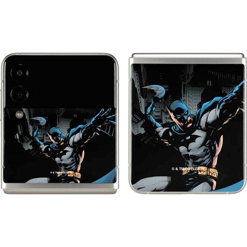 DC Comics Batman Throwing Batarang Jim Lee Art Galaxy Z Flip3 5G Skin